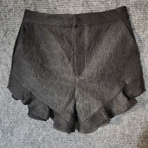 Camila Coelho High-Rise Ruffle Shorts Sz S